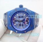 NEW! Copy Audemars Piguet Royal Oak Perpetual Calendar Blue PVD Watch 41mm